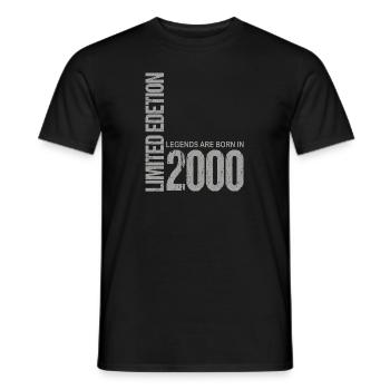 23. Geburtstag Damen Herren 23 Jahre 2000 Lustig - Männer T-Shirt - Schwarz - Vorne - AI Model Male 178 light (178cm)
