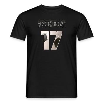 Fussball TEEN 17 Soccer - T-shirt homme - noir - Devant - AI Model Male 178 light (178cm)