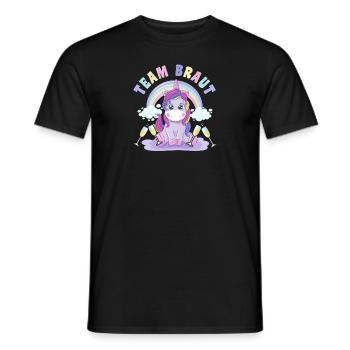 Team Braut Team Bride Junggesellinnenabschied JGA - Männer T-Shirt - Schwarz - Vorne - AI Model Male 178 light (178cm)