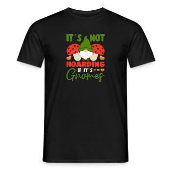 Ce n’est pas thésauriser si ses gnomes jardin gnome de jardin - T-shirt homme - noir - Devant - AI Model Male 178 light (178cm)