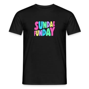 Sundae Funday Gelato Dessert Popsicle Gift Idea - Männer T-Shirt - Schwarz - Vorne - AI Model Male 178 light (178cm)