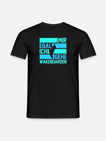 Wakeboarder Wakeboard Wakeboarding - Männer T-Shirt - Schwarz