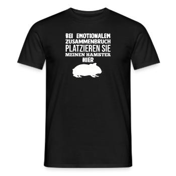 Nagetier Hamsterbesitzer Hamster - Männer T-Shirt - Schwarz - Vorne - AI Model Male 178 light (178cm)