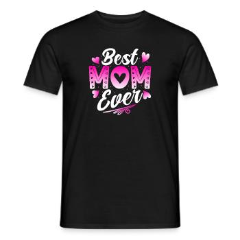 Best mom ever - Männer T-Shirt - Schwarz - Vorne - AI Model Male 178 light (178cm)