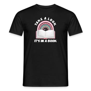 Livres Lecture de livres Rat de bibliothèque Rat de bibliothèque Accro aux livres - T-shirt homme - noir - Devant - AI Model Male 178 light (178cm)