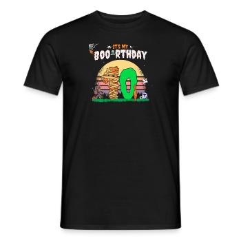 It's my Boo-rthday, Funny Halloween 10 Years Old - Men's T-Shirt - black - Front - AI Model Male 178 light (178cm)