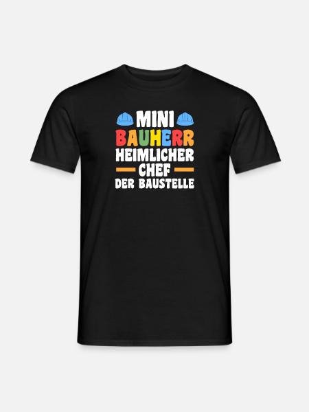 Bauherr - Männer T-Shirt - Schwarz