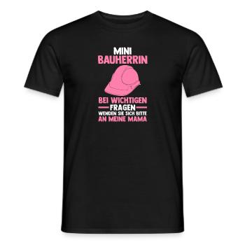 Bauherrin - Männer T-Shirt - Schwarz - Vorne - AI Model Male 178 light (178cm)