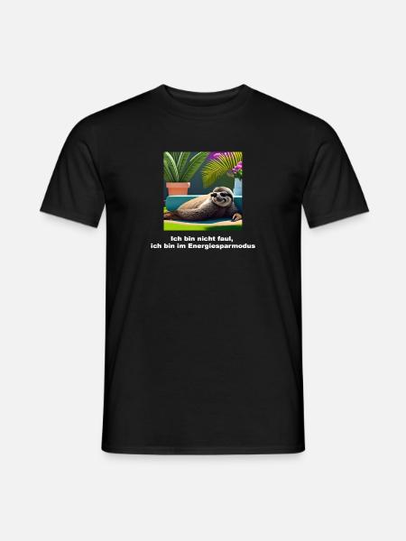 Lustiges T Shirt / Lustige Sprüche - Morgenmuffel - Männer T-Shirt - Schwarz