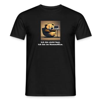 Lustige Sprüche / Lustige Bilder - Homeoffice - Männer T-Shirt - Schwarz - Vorne - AI Model Male 178 light (178cm)