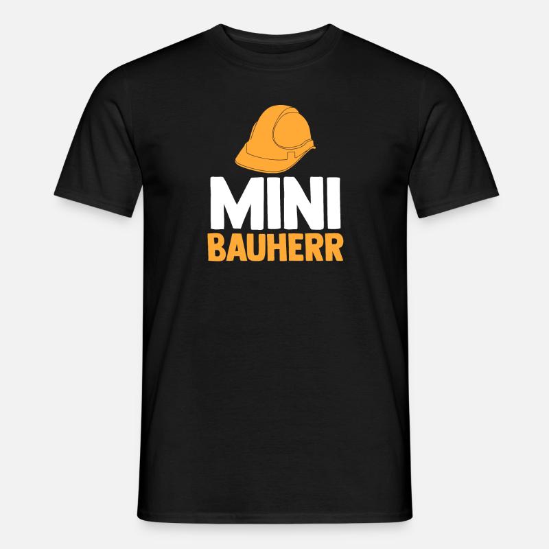 Bauherr - Männer T-Shirt - Schwarz