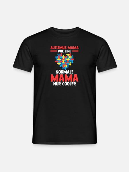 Autismus Mama Mutter Autist Autisten - Männer T-Shirt - Schwarz