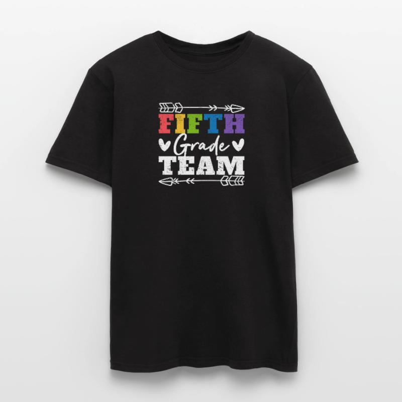 5th Class Team Figth Class Teacher Student Back Men's T-Shirt
