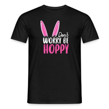Don't Worry Be Hoppy - Männer T-Shirt - Schwarz - Vorne - AI Model Male 178 light (178cm)