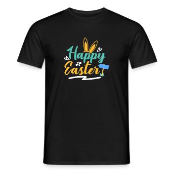 Happy Easter - Männer T-Shirt - Schwarz - Vorne - AI Model Male 178 light (178cm)