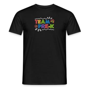 Team Pre-K Graduate Preschool Teacher Student Back - Men's T-Shirt - black - Front - AI Model Male 178 light (178cm)