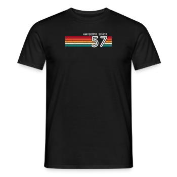 Toll seit 1957 Geschenke zum 66. Geburtstag 66 Jahre - Männer T-Shirt - Schwarz - Vorne - AI Model Male 178 light (178cm)