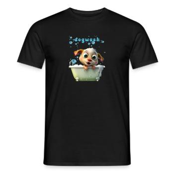 Funny Dog Motif Pet Dog Lingerie - Men's T-Shirt - black - Front - AI Model Male 178 light (178cm)