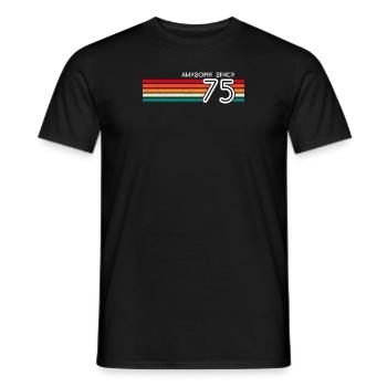 Toll seit 1975 Geschenke zum 48. Geburtstag 48 Jahre - Männer T-Shirt - Schwarz - Vorne - AI Model Male 178 light (178cm)