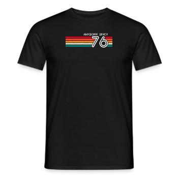 Toll seit 1976 Geschenke zum 47. Geburtstag 47 Jahre - Männer T-Shirt - Schwarz - Vorne - AI Model Male 178 light (178cm)