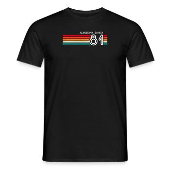 Toll seit 1981 Geschenke zum 42. Geburtstag 42 Jahre - Männer T-Shirt - Schwarz - Vorne - AI Model Male 178 light (178cm)