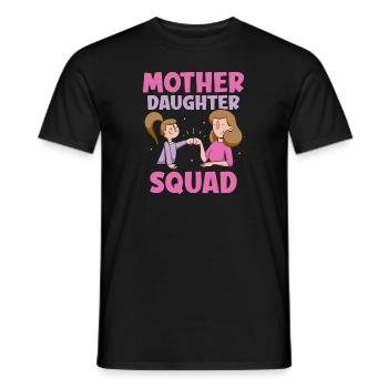 Mother Daughter Squad Children Kid Child Mom Mommy - Men's T-Shirt - black - Front - AI Model Male 178 light (178cm)