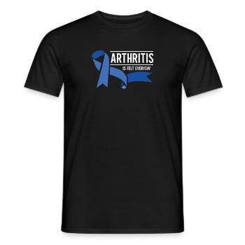L’arthrite ne vaincra pas ma conscience - T-shirt homme - noir - Devant - AI Model Male 178 light (178cm)