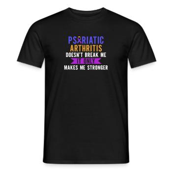 L’arthrite psoriasique ne me brise pas - T-shirt homme - noir - Devant - AI Model Male 178 light (178cm)