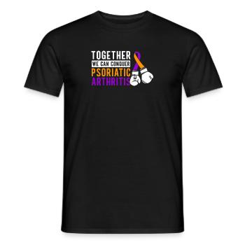 Ensemble, nous pouvons vaincre l'arthrite psoriasique - T-shirt homme - noir - Devant - AI Model Male 178 light (178cm)