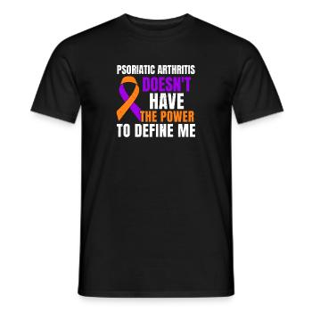 L’arthrite psoriasique n’a pas le pouvoir de me rendre - T-shirt homme - noir - Devant - AI Model Male 178 light (178cm)