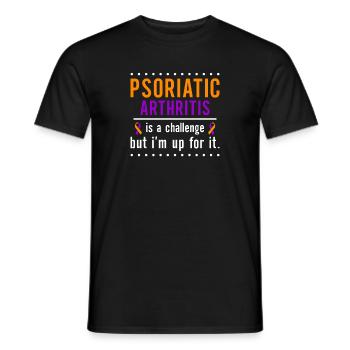 Psoriatic Arthritis Is A Challenge - Men's T-Shirt - black - Front - AI Model Male 178 light (178cm)