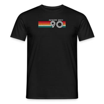 Toll seit 1990 Geschenke zum 33. Geburtstag 33 Jahre - Männer T-Shirt - Schwarz - Vorne - AI Model Male 178 light (178cm)