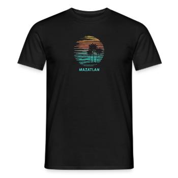 Mazatlan Mexiko Cool Souvenir Urlaub Künstlerisch - Männer T-Shirt - Schwarz - Vorne - AI Model Male 178 light (178cm)
