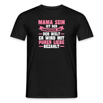Mutter Muttertag Mama - Männer T-Shirt - Schwarz - Vorne - AI Model Male 178 light (178cm)