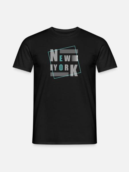 New York USA America Travel New York Empire Stater - Männer T-Shirt - Schwarz