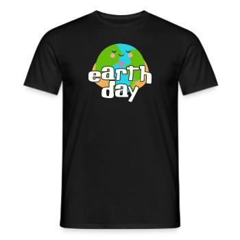 Jour de la Terre - T-shirt homme - noir - Devant - AI Model Male 178 light (178cm)