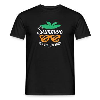 Sommer ist ein Geisteszustand - Männer T-Shirt - Schwarz - Vorne - AI Model Male 178 light (178cm)