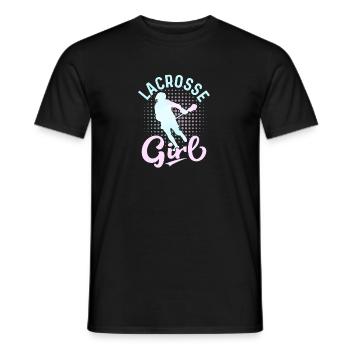 Lacrosse Girl Lacrosse Femme Joueuse - T-shirt homme - noir - Devant - AI Model Male 178 light (178cm)