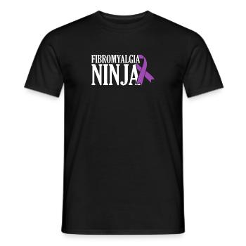 Fibromyalgia Awareness Day - Men's T-Shirt - black - Front - AI Model Male 178 light (178cm)