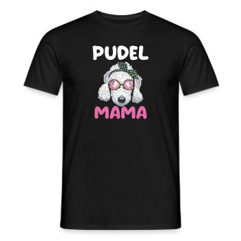 Hund Pudel Mama - Männer T-Shirt - Schwarz - Vorne - AI Model Male 178 light (178cm)
