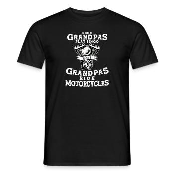 Einige Opas spielen Bingo Echte Opas fahren - Männer T-Shirt - Schwarz - Vorne - AI Model Male 178 light (178cm)