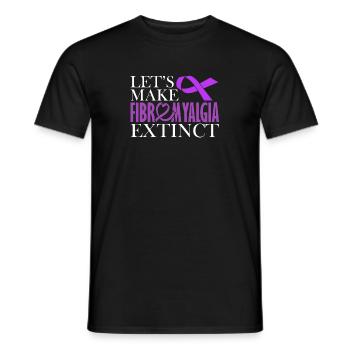 Wir Wollen Fibromyalgie Ausrotten - Männer T-Shirt - Schwarz - Vorne - AI Model Male 178 light (178cm)