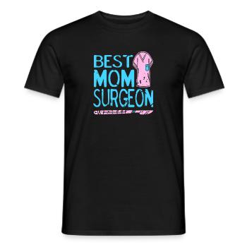 Best MOM Surgeon Retro Vintage Surgeon Designs - Männer T-Shirt - Schwarz - Vorne - AI Model Male 178 light (178cm)