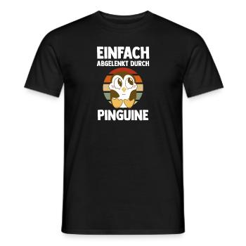 Tiermotiv Pinguin - Männer T-Shirt - Schwarz - Vorne - AI Model Male 178 light (178cm)
