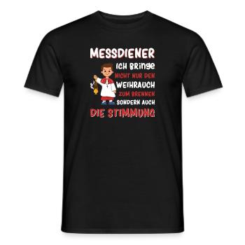 Messdiener Ministrant - Männer T-Shirt - Schwarz - Vorne - AI Model Male 178 light (178cm)