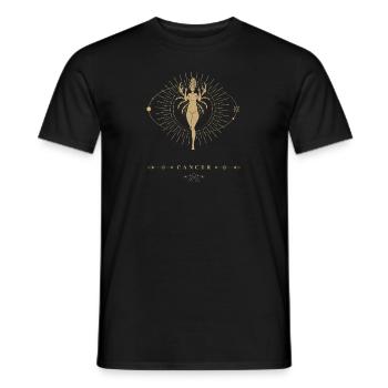 Krebs Frau Sternzeichen - Männer T-Shirt - Schwarz - Vorne - AI Model Male 178 light (178cm)