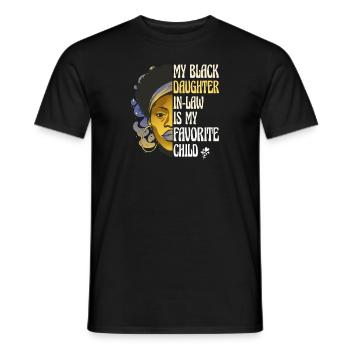 Ma belle-fille noire est mon enfant préféré - - T-shirt homme - noir - Devant - AI Model Male 178 light (178cm)