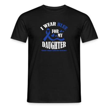 Ich Trage Blau Für Meinen Sohn - Bewusstsein Für - Männer T-Shirt - Schwarz - Vorne - AI Model Male 178 light (178cm)