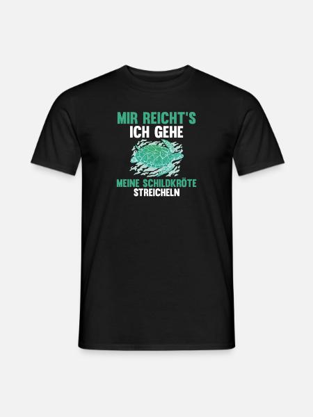 Schildkröte Schildkröten - Männer T-Shirt - Schwarz