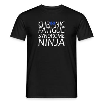 Chronic Fatigue Syndrome Warrior - Men's T-Shirt - black - Front - AI Model Male 178 light (178cm)